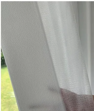 Sheer shade fabric detail