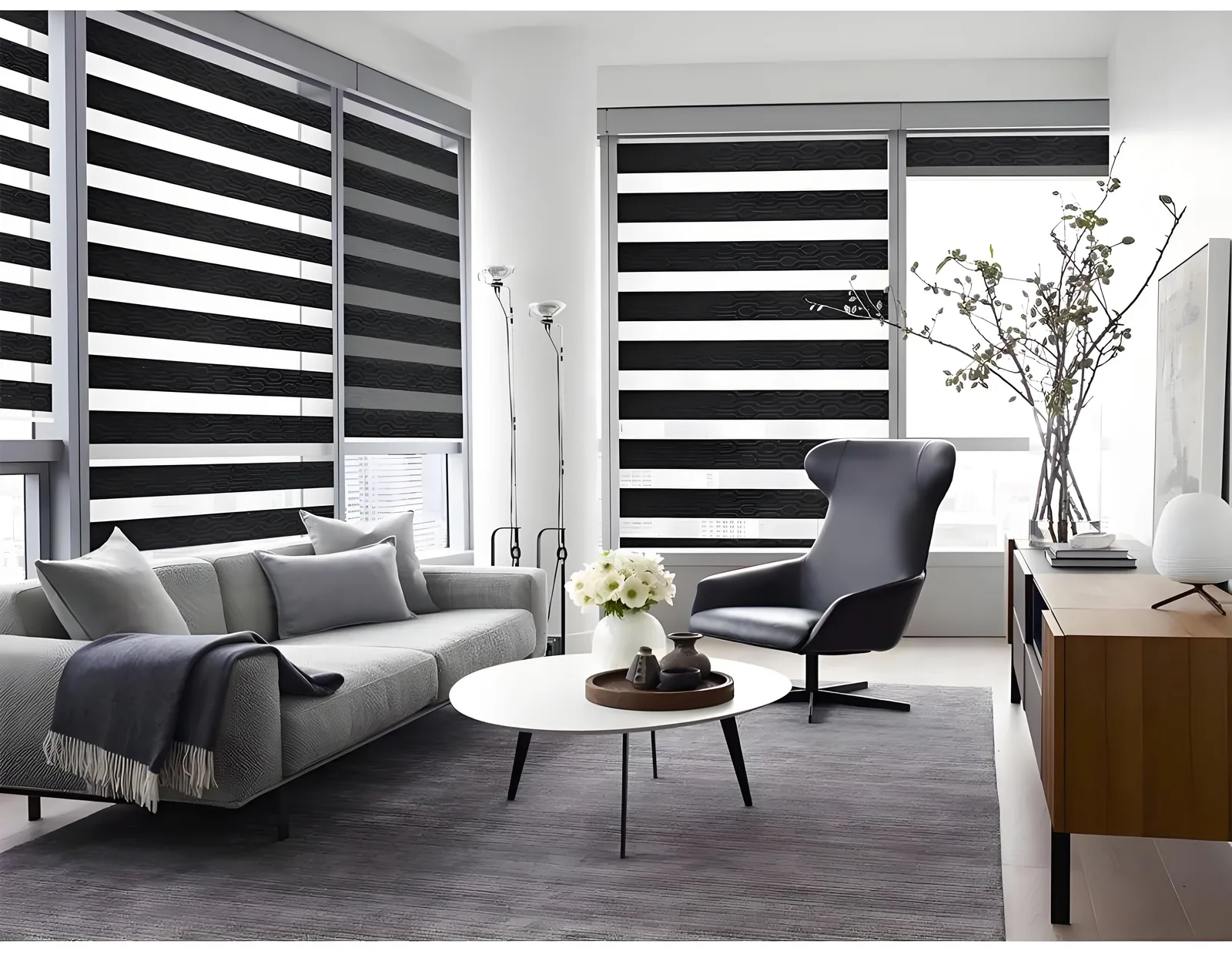 Zebra / Dual-Layer Sheer Shade view 2